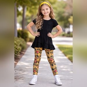 New LuLaRoe Kids L/XL Print Leggings 8-12